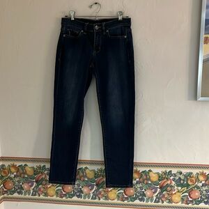 Calvin Klein Low Rise Skinny Jeans, Size 26/2, Dark Blue Denim